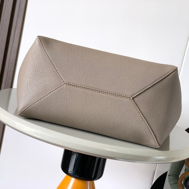 LOEWE 25S PUZZLE FOLD BAG 31 IN TAUPE NAPPA COWHIDE LEATHER