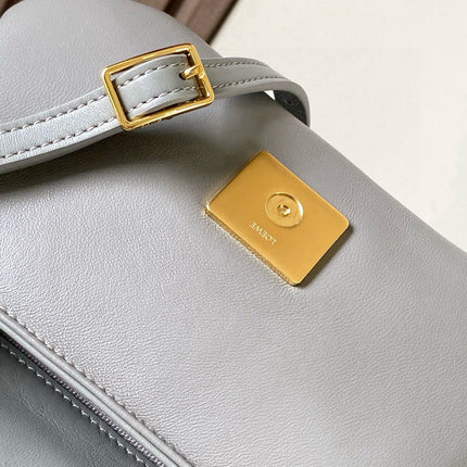 LOEWE 25S PUFFER GOYA BAG 20 IN LIGHT GRAY NAPPA LAMBSKIN