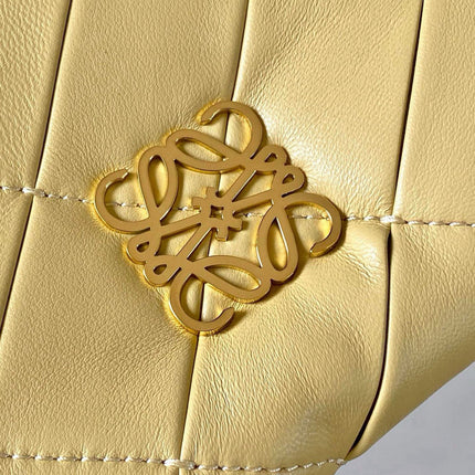LOEWE 25S PUFFER GOYA BAG 20 IN LIGHT YELLOW NAPPA LAMBSKIN