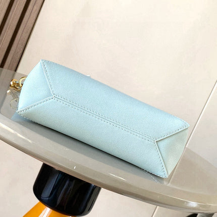 LOEWE 25S PUZZLE FOLD BAG 23 IN PALE BLUE CALFSKIN