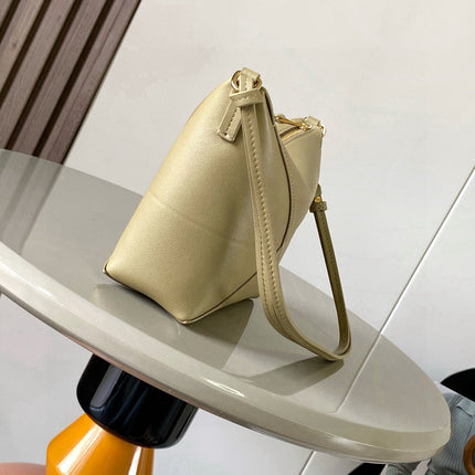 LOEWE 25S PUZZLE FOLD BAG 23 IN DARK BEIGE CALFSKIN