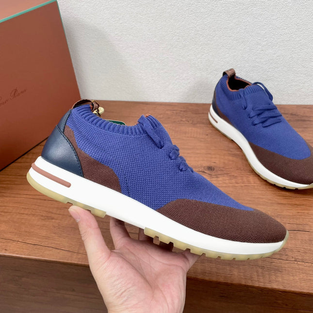LP 360 LP FLEXY WALK SNEAKER COBALT AND BROWN CASHMERE