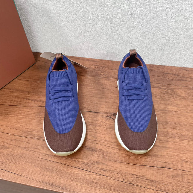 LP 360 LP FLEXY WALK SNEAKER COBALT AND BROWN CASHMERE