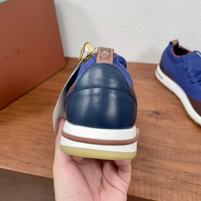LP 360 LP FLEXY WALK SNEAKER COBALT AND BROWN CASHMERE