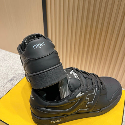 FENDI 25S MATCH SNEAKERS IN BLACK CALFSKIN STYLE 12