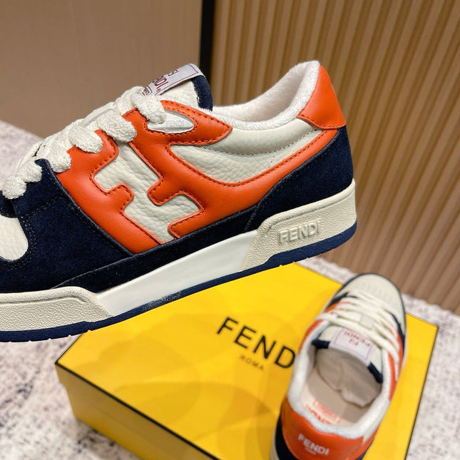 FENDI 25S MATCH SNEAKERS IN MULTICOLOR CALFSKIN AND SUEDE STYLE 9