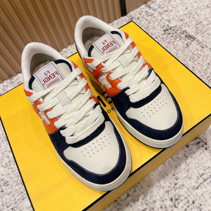 FENDI 25S MATCH SNEAKERS IN MULTICOLOR CALFSKIN AND SUEDE STYLE 9