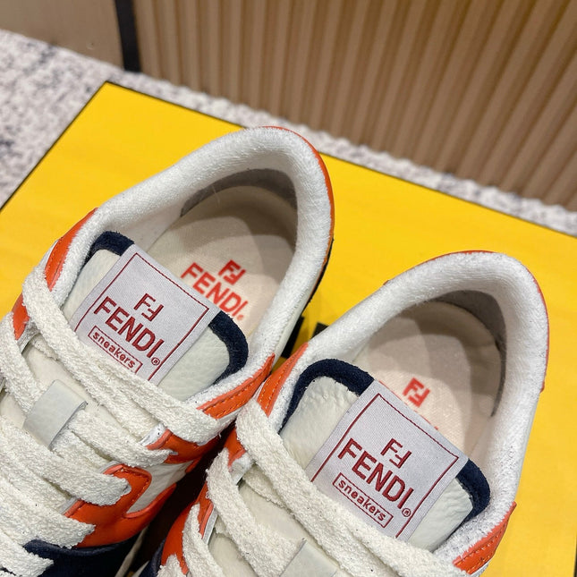 FENDI 25S MATCH SNEAKERS IN MULTICOLOR CALFSKIN AND SUEDE STYLE 9
