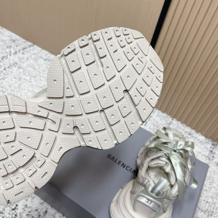 BALENCIAGA 25S 3XL SNEAKERS IN TAUPE GRAY PU LEATHER