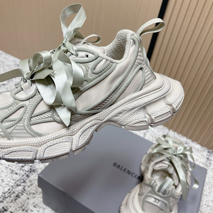 BALENCIAGA 25S 3XL SNEAKERS IN TAUPE GRAY PU LEATHER