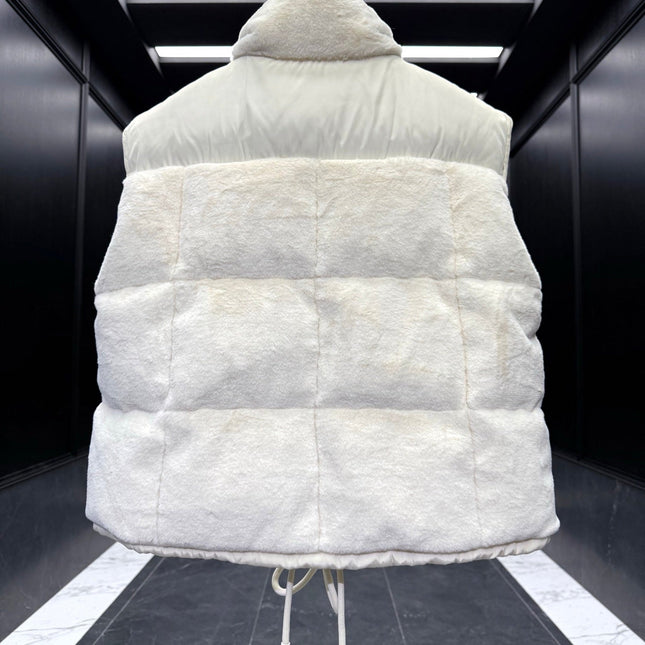 MONCLER 25S DOWN PUFFER VEST IN WHITE 013