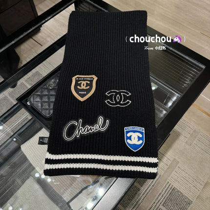 SCARF 200 CM IN BLACK PURE CASHMERE WITH STICKER 392881