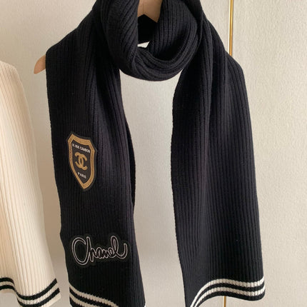 SCARF 200 CM IN BLACK PURE CASHMERE WITH STICKER 392881