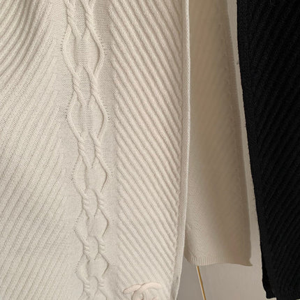 KNIT SCARF 200 CM IN WHITE CASHMERE 392882