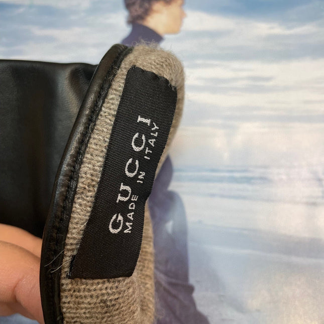 HORSEBIT GLOVES IN BLACK LAMBSKIN WITH CASHMERE LINING 454592