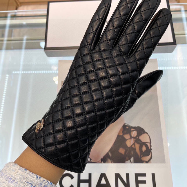 GLOVES IN BLACK LAMBSKIN 463832