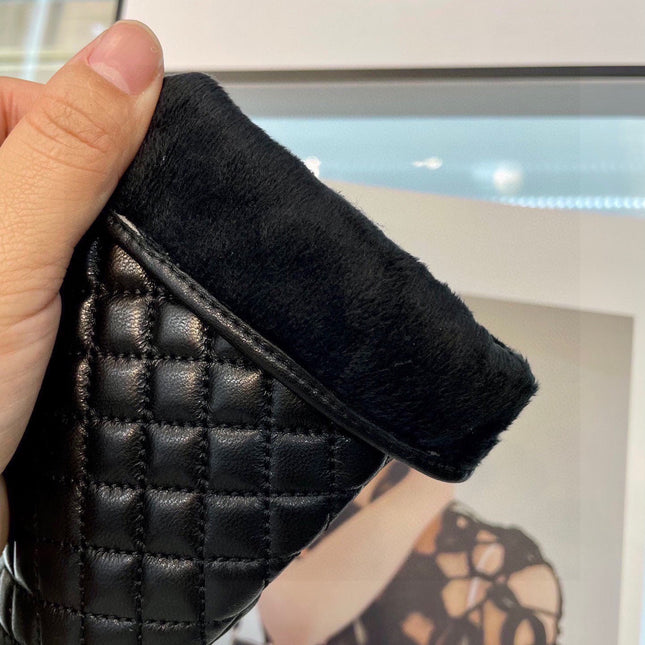 GLOVES IN BLACK LAMBSKIN 463832