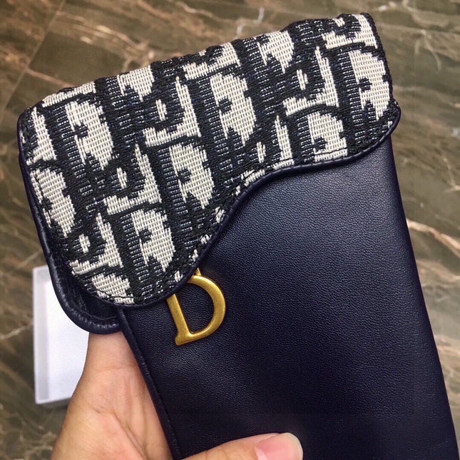 SADDLE GLOVES IN INDIGO BLUE LAMBSKIN MIX MONO JACQUARD FABRIC 465051