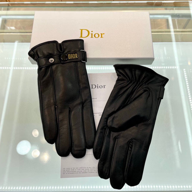 GLOVES IN BLACK LAMBSKIN AND WOOL LINING 465059