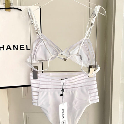 CC BIKINI SWIMSUIT SET IN WHITE 608920