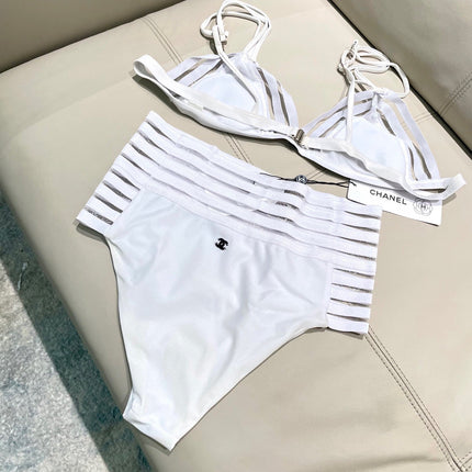CC BIKINI SWIMSUIT SET IN WHITE 608920
