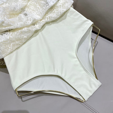 CC BIKINI SWIMSUIT SET IN WHITE LACE FABRIC 613726