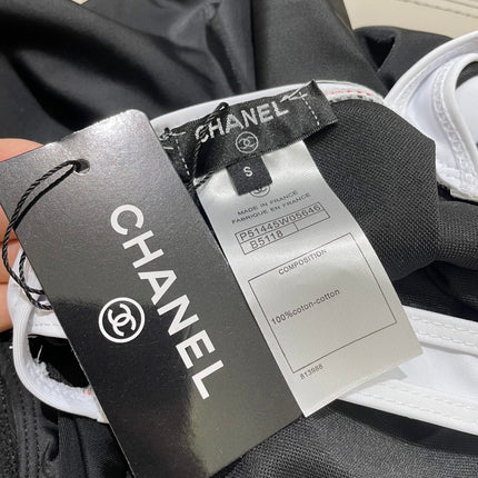 CC BIKINI SWIMSUIT SET BLACK WHITE 173343