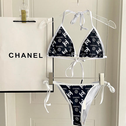 BIKINI SWIMSUIT IN BLACK AND WHITE AND PRINTED 627825