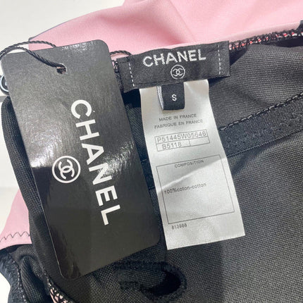 SWIMSUIT IN BLACK AND PINK HORIZONTAL STRIPES 626019