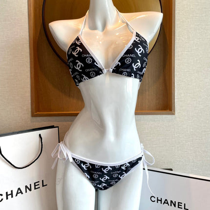 BIKINI SWIMSUIT IN BLACK AND WHITE AND PRINTED 627825