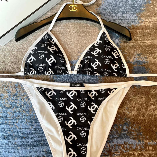 BIKINI SWIMSUIT IN BLACK AND WHITE AND PRINTED 627825