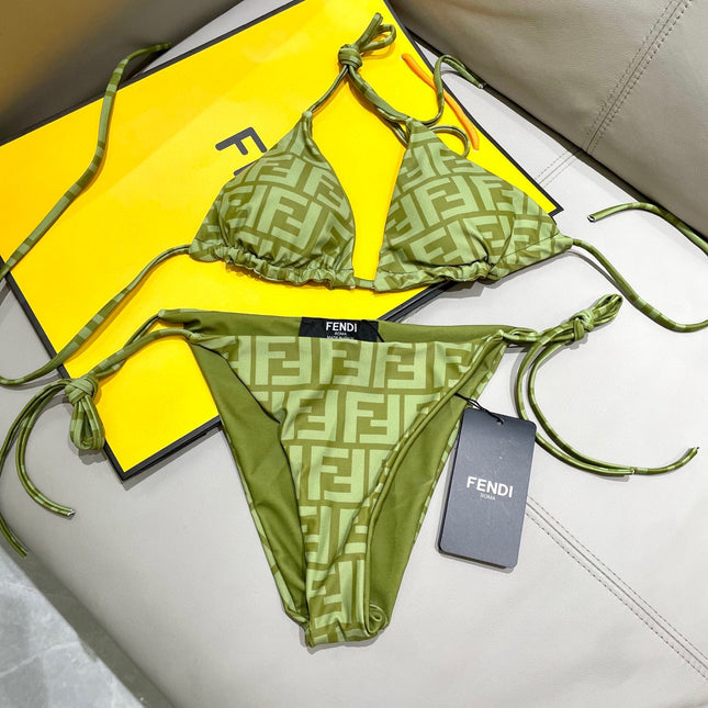 FENDI BIKINI 25S TWO PIECE IN GREEN 742660