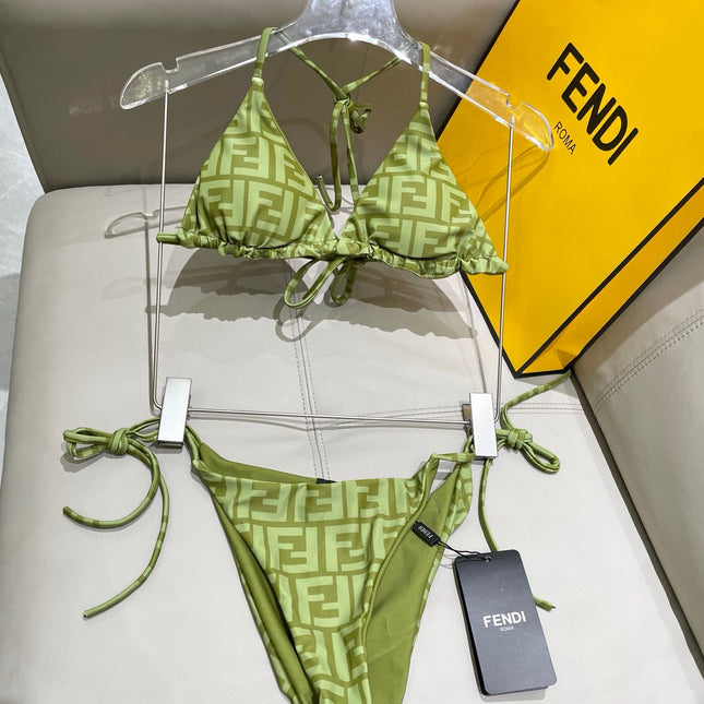 FENDI BIKINI 25S TWO PIECE IN GREEN 742660