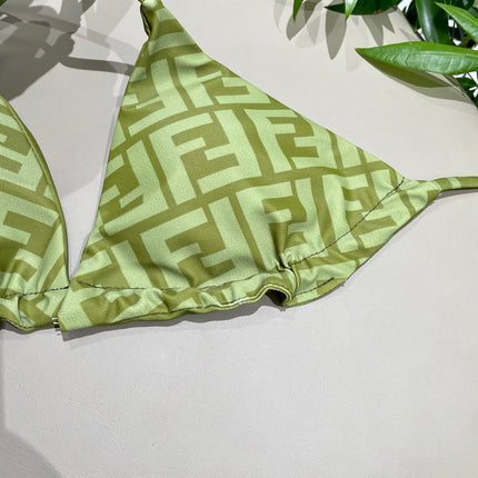 FENDI BIKINI 25S TWO PIECE IN GREEN 742660