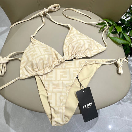 FENDI BIKINI 25S TWO PIECE IN BEIGE 742661