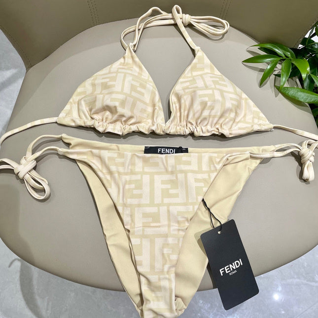 FENDI BIKINI 25S TWO PIECE IN BEIGE 742661