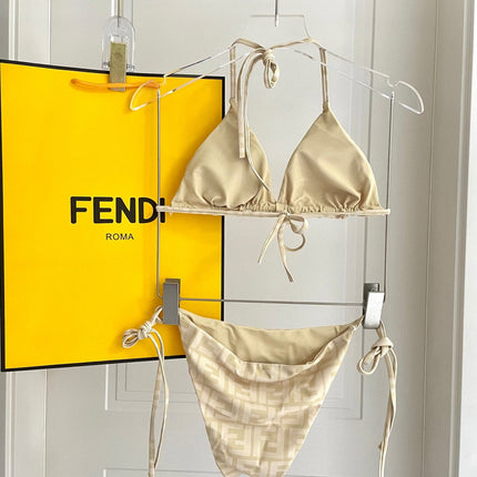 FENDI BIKINI 25S TWO PIECE IN BEIGE 742661
