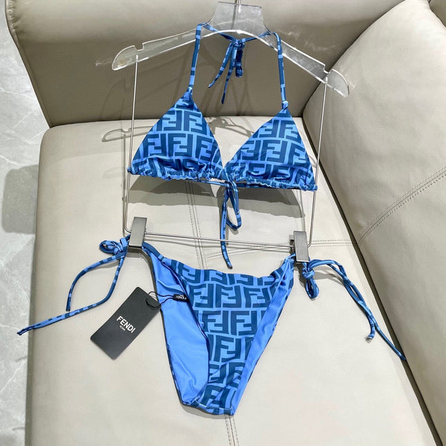FENDI BIKINI 25S TWO PIECE IN BLUE 742662