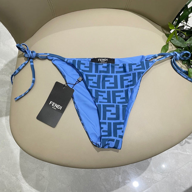 FENDI BIKINI 25S TWO PIECE IN BLUE 742662