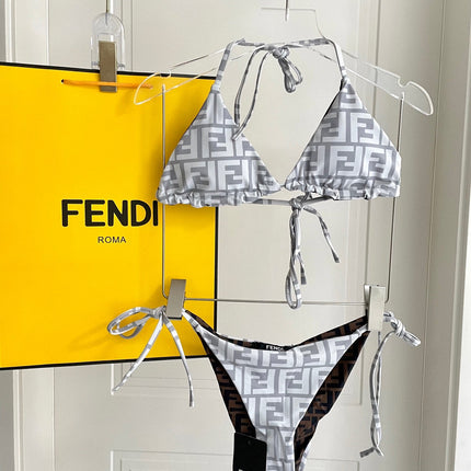FENDI BIKINI 25S TWO PIECE IN GRAY 742663
