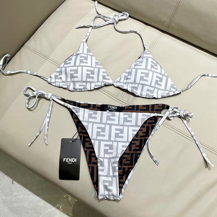 FENDI BIKINI 25S TWO PIECE IN GRAY 742663