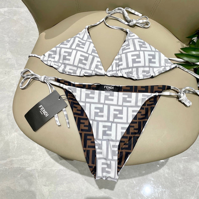 FENDI BIKINI 25S TWO PIECE IN GRAY 742663