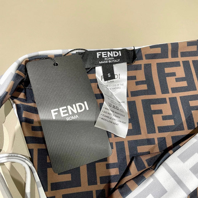 FENDI BIKINI 25S TWO PIECE IN GRAY 742663