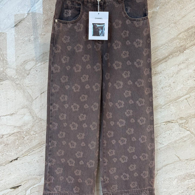 CHANEL 25S RETRO FLORAL JEANS 316
