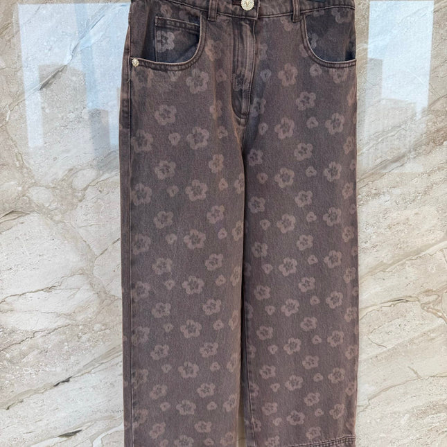 CHANEL 25S RETRO FLORAL JEANS 316