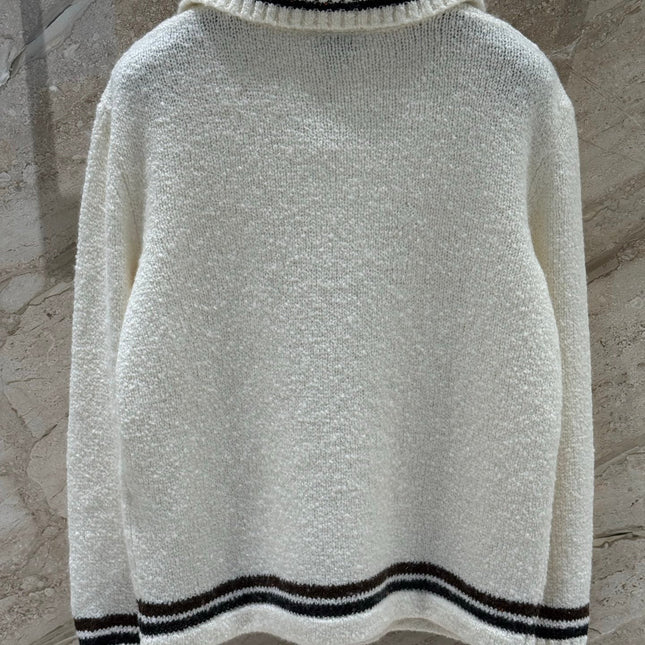 CHANEL 25S CASHMERE HALF-ZIP T-SHIRT 318