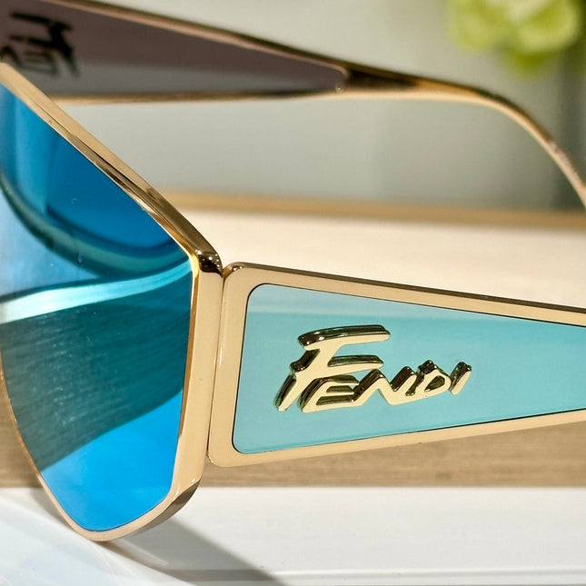 DISCO SQUARED SUNGLASSES FF M0093 IN METAL