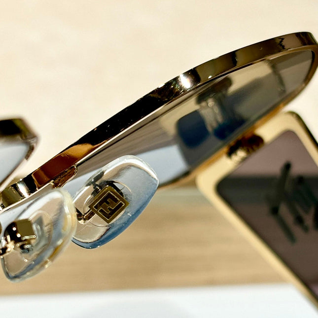 DISCO SQUARED SUNGLASSES FF M0093 IN METAL