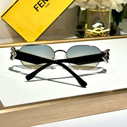 TRAVEL ROUND FRAME SUNGLASSES FE40148l  IN METAL AND ACETATE