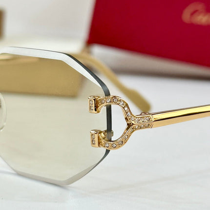 PHOTOCHROMIC LENSES GEOMETRIC FRAME SUNGLASSES CT0581S IN METAL